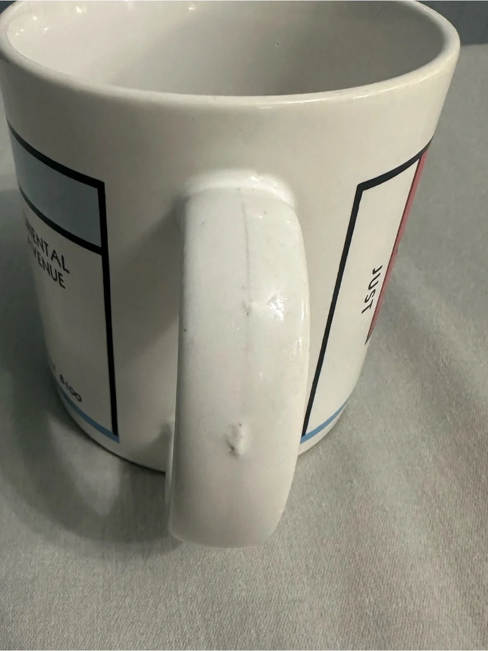 Vintage Monopoly Coffee Mug Japan Just Visiting In Jail Connecticut Vermont Ave